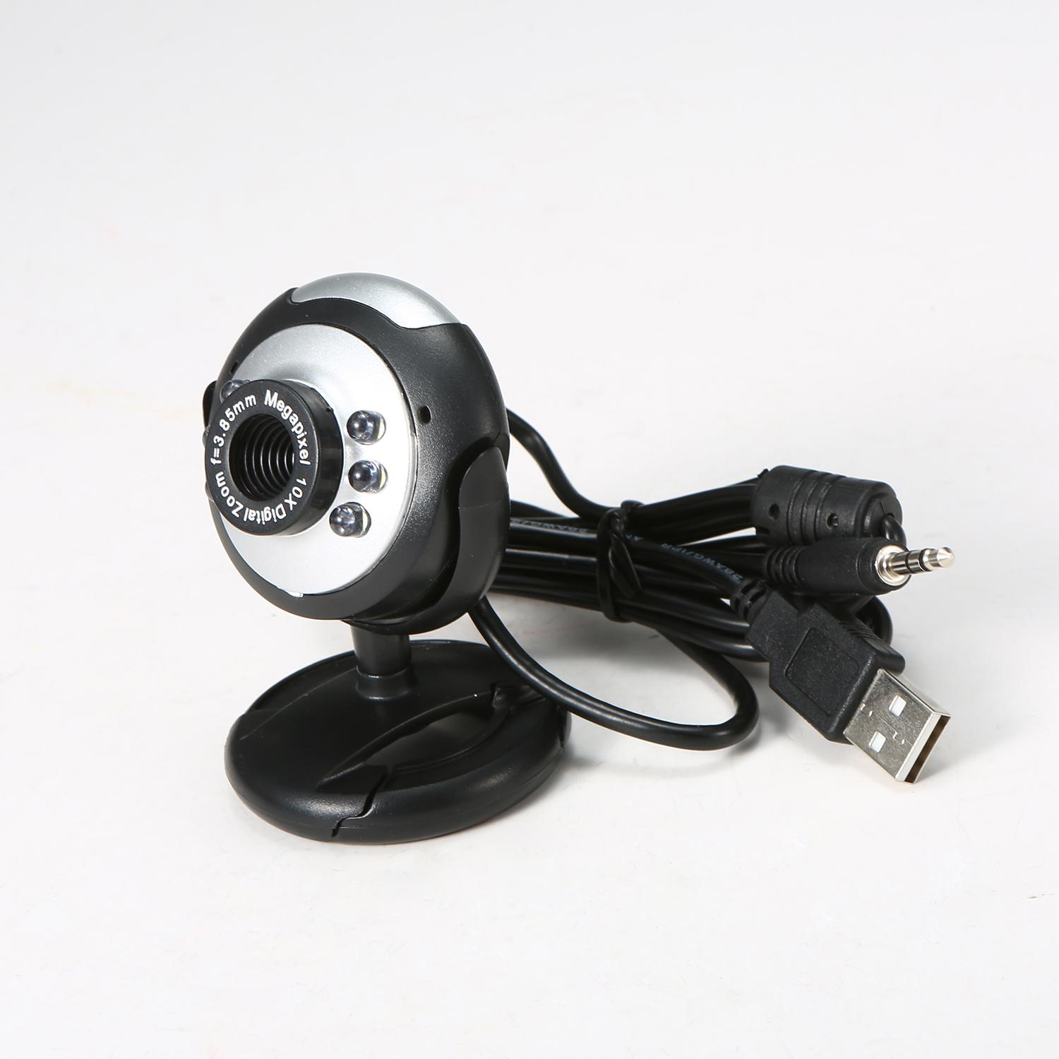 Webcam Camera Qua Usb Có Thể Xoay 360 Độ Cho Pc Máy Tính Xách Tay Trực Tiếp Hội Nghị Truyền Hình 640P