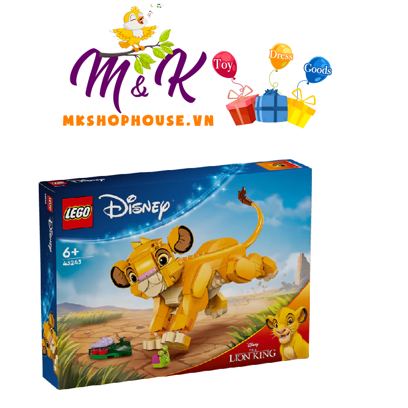 LEGO DISNEY PRINCESS 43243 Đồ Chơi Lắp Ráp Vua Sư Tử Simba (222 chi tiết)