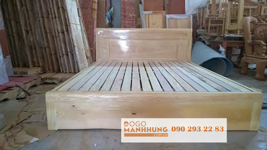 Giường ngủ 1m6 x2m Gỗ sồi Nga