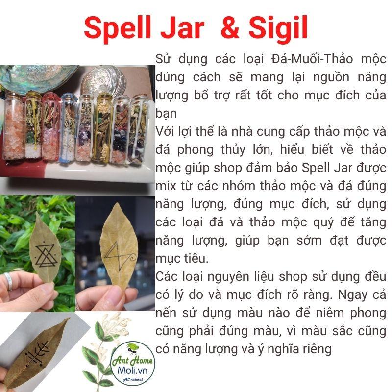 Sigil Nguyệt Quế &amp; Spell Jar (Tình Yêu, May Mắn, Tiền Tài, Bảo Vệ...)