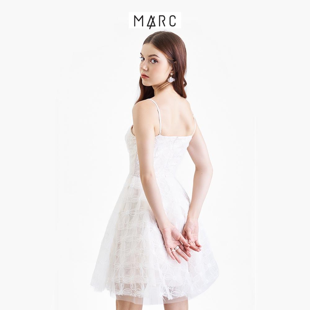 Đầm 2 dây nữ MARC FASHION tùng xoè cúp ngực phối ren FALH103622