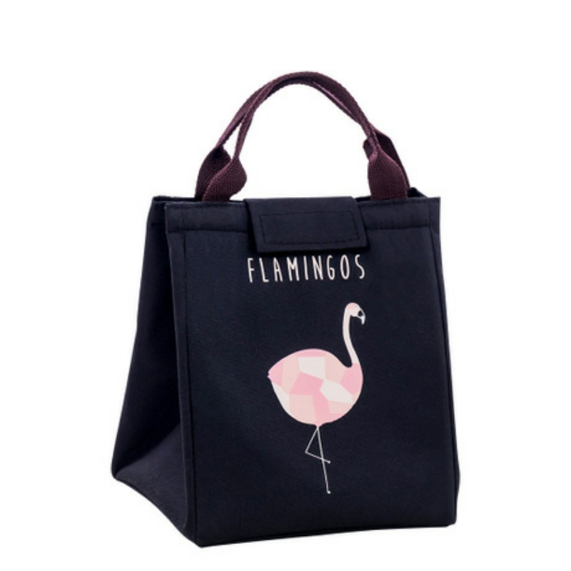 Túi đựng cơm, túi đựng thức ăn hình cò Flamingo có lớp giấy bạc giữ nhiệt tốt