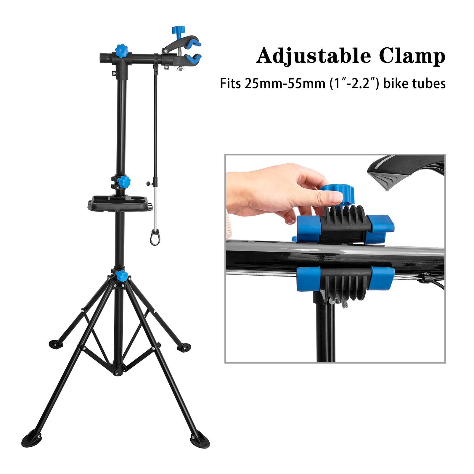 Bike Repair Stand Shop Home Foldable Height Adjustable Bicycle Mechanic Maintenance Rack Workstand