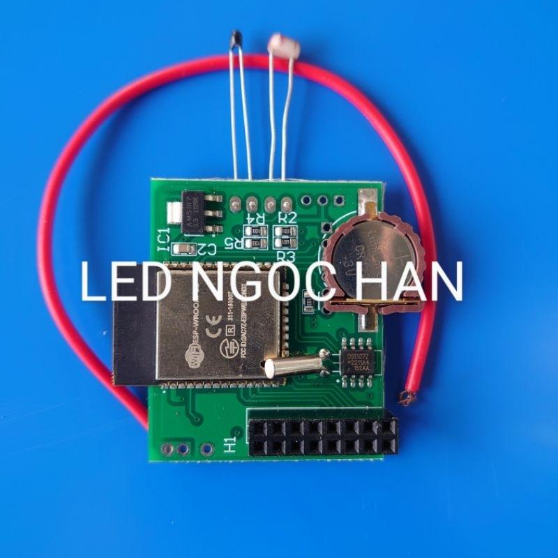Đồng hồ Led ma trận P5 full color 16,7 triệu màu - Lịch vạn niên, phiên bản wifi, full bộ