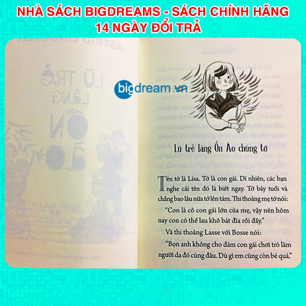 Làng Ồn Ào Văn Học Kinh Điển Cho Thiếu Nhi - Truyện Cho Bé - Làng ồn ào vui ơi là vui và Lũ trẻ làng ồn ào