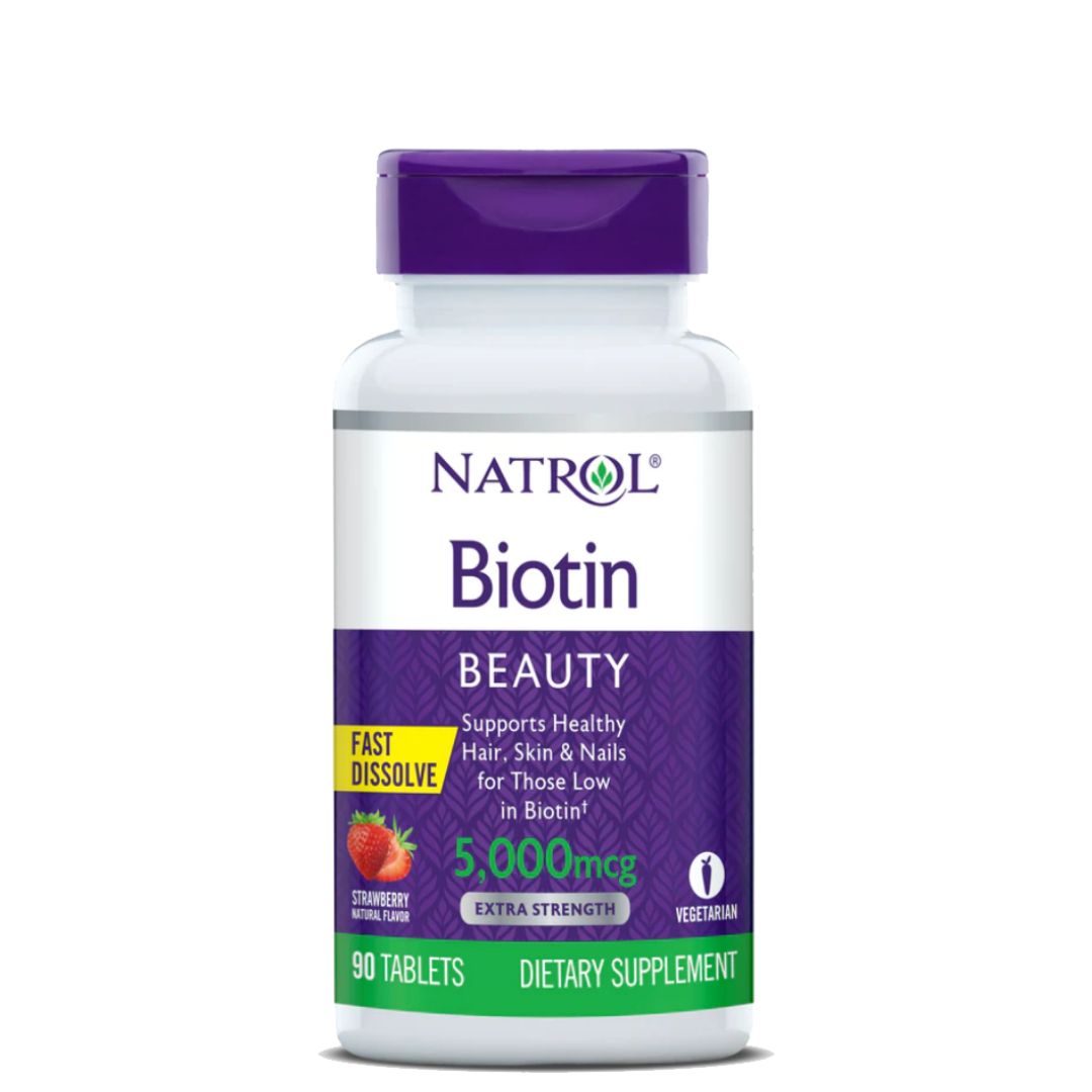 Hỗ trợ mọc tóc Natrol Biotin Beauty giúp tóc mọc nhanh dài, dày hơn, làn da rạng rỡ và móng tay chắc khỏe - Massel Official