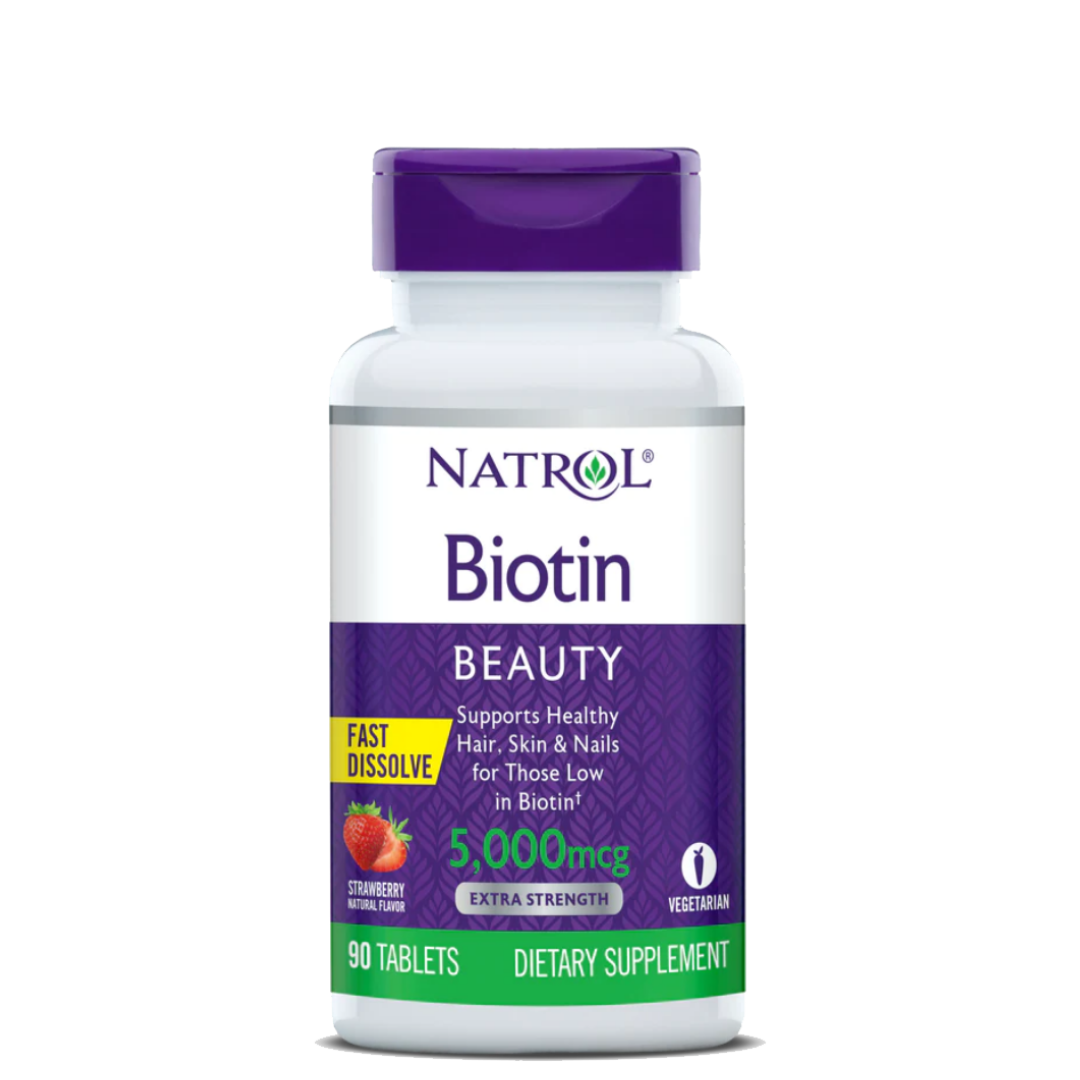 Hỗ trợ mọc tóc Natrol Biotin Beauty giúp tóc mọc nhanh dài, dày hơn,   làn da rạng rỡ và móng tay chắc khỏe - Massel Official