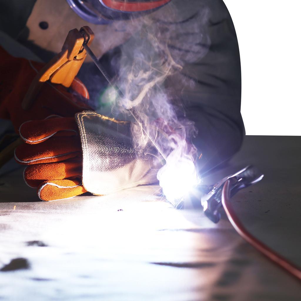 2Pcs Cowhide Leather Welding Gloves Protective Gloves Welder Hands Safety