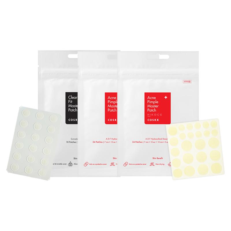 Combo 3 Miếng Dán Xẹp Mụn Cosrx Clear Fit Master Patch (Gồm 18 miếng dán) x 3