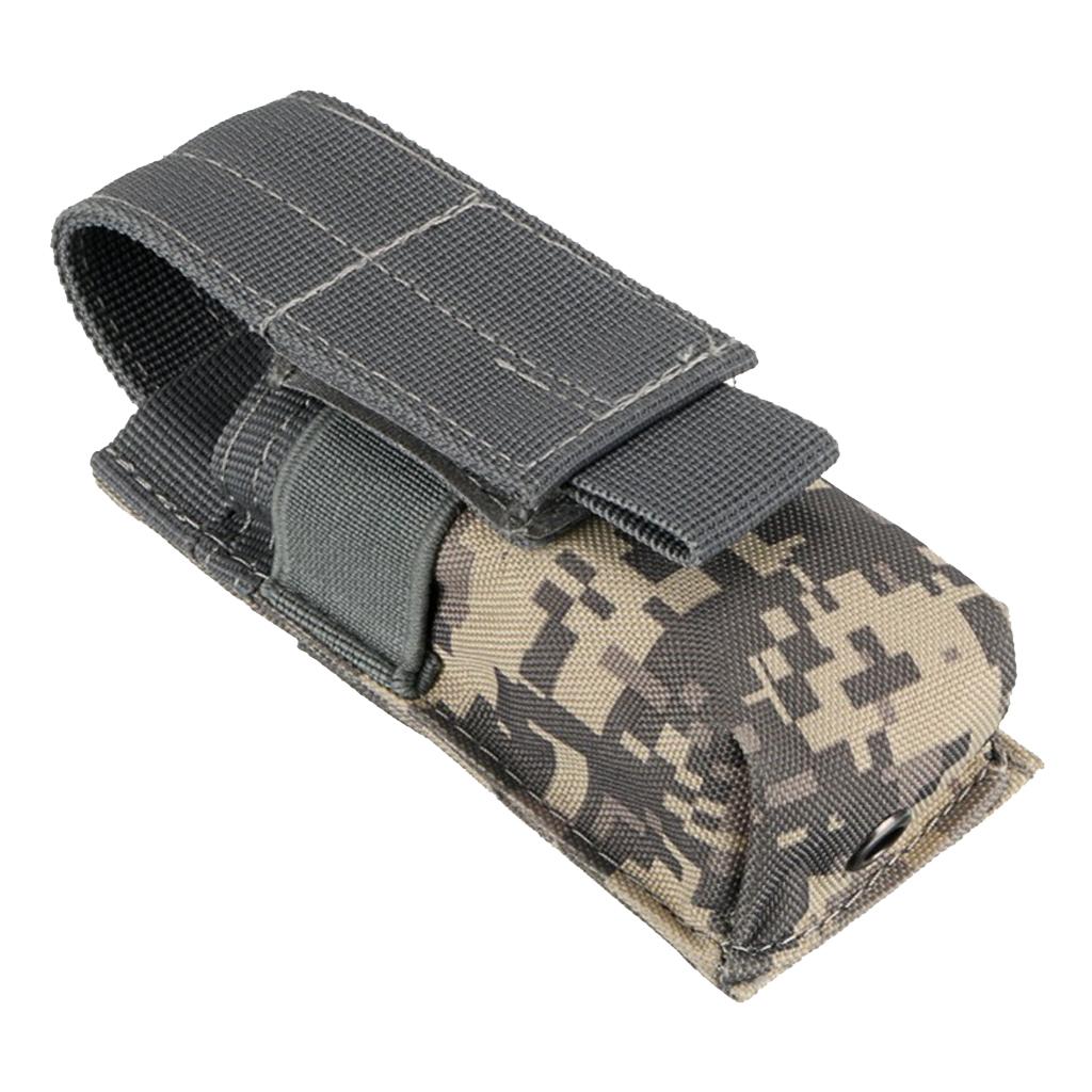 Tactical Military Flashlight Torch Belt Holster Holder Pouch