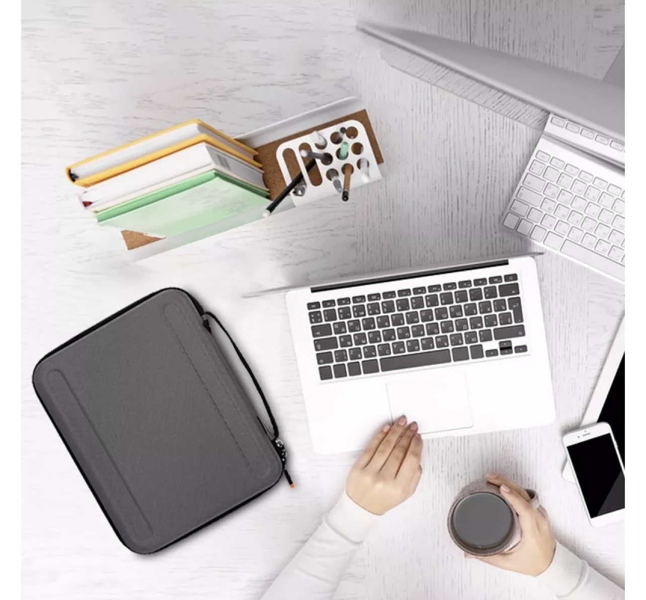 Túi Đeo Chống Va Đập WiWU Parallel Hardshell Bag Dành Cho Laptop Chiếc Hộp Đa Năng Đựng Macbook - Hàng Chính Hãng