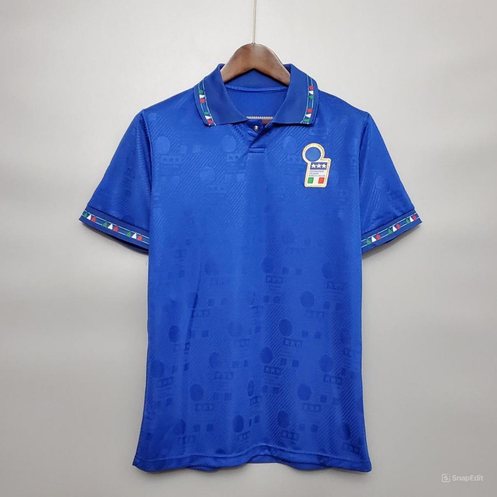 Áo Bóng Đá Retro Tuyển Ý 1994 - Sân Nhà bản cao cấp vải Cotton Polyester