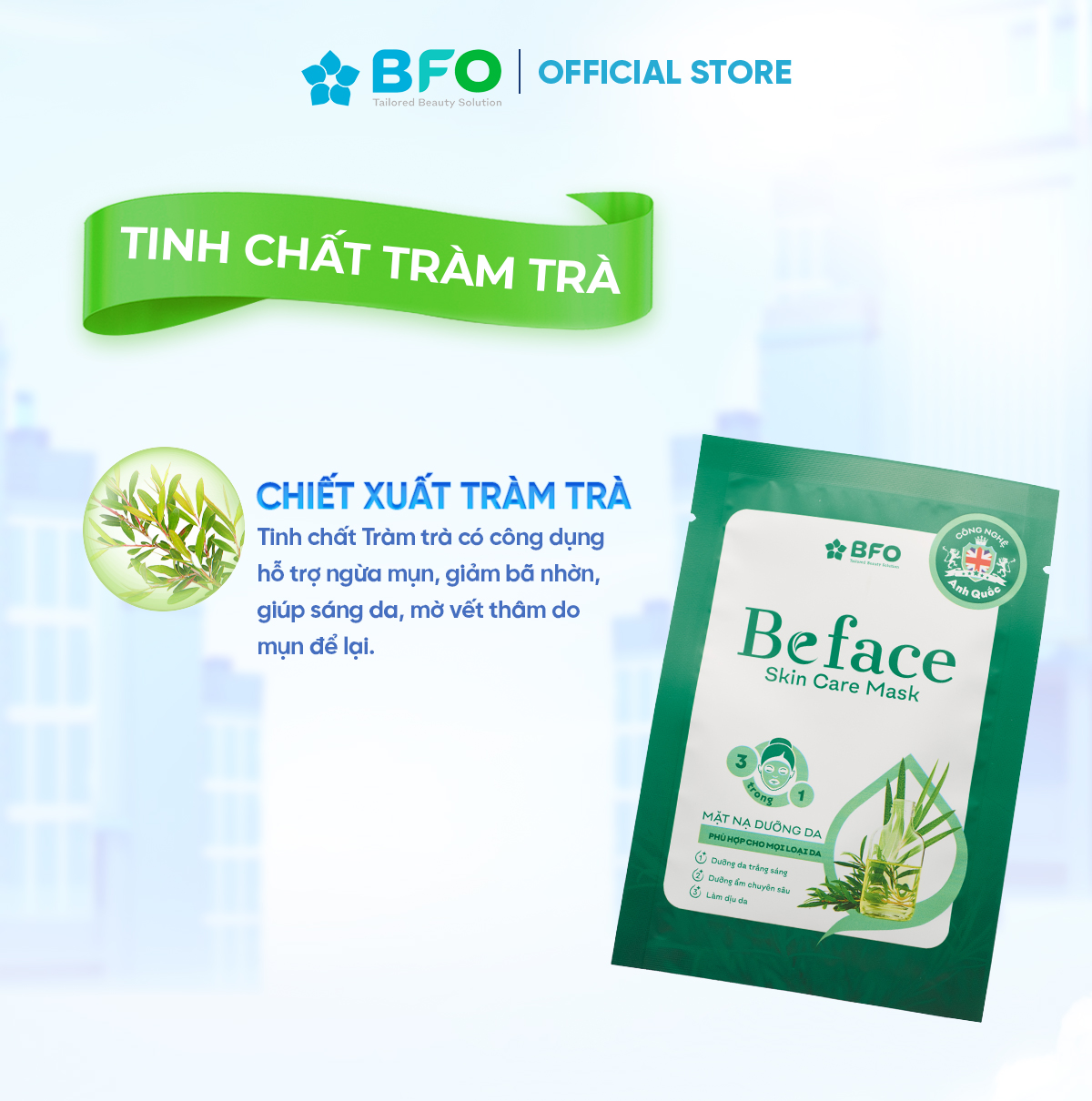 Combo 3 Mặt Nạ Dưỡng Da Beface