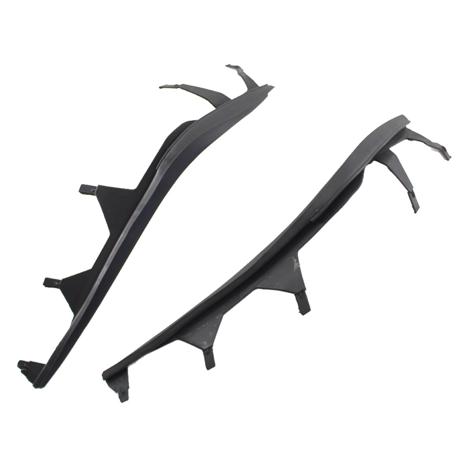 Left & Right One Pair Upper Headlight Cover Strips Replacement for BMW 3 Series E46 02-05
