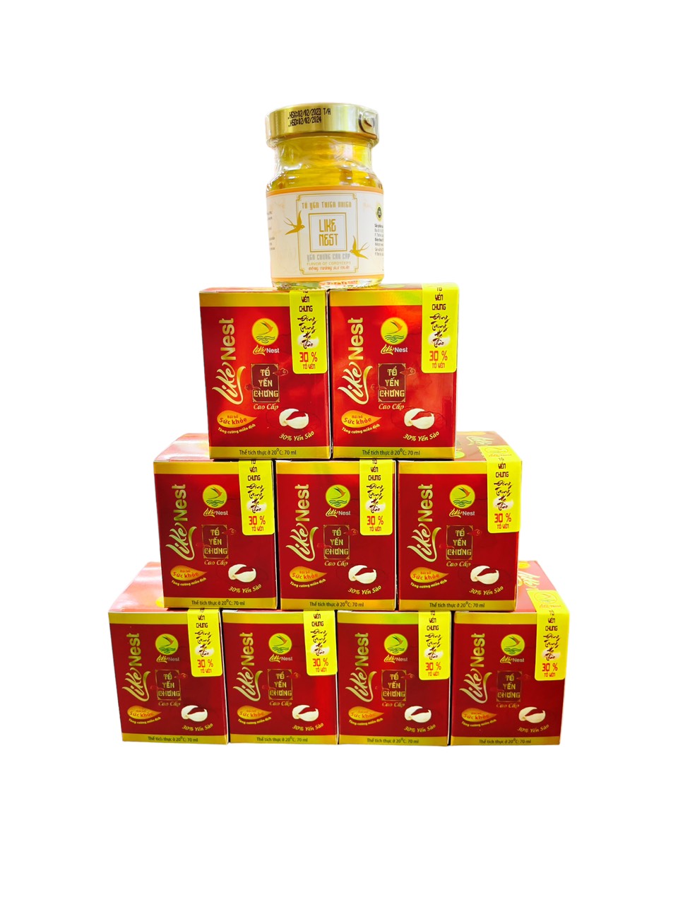 Yến Chưng Đông Trùng Hạ Thảo Like Nest 30% Tổ Yến