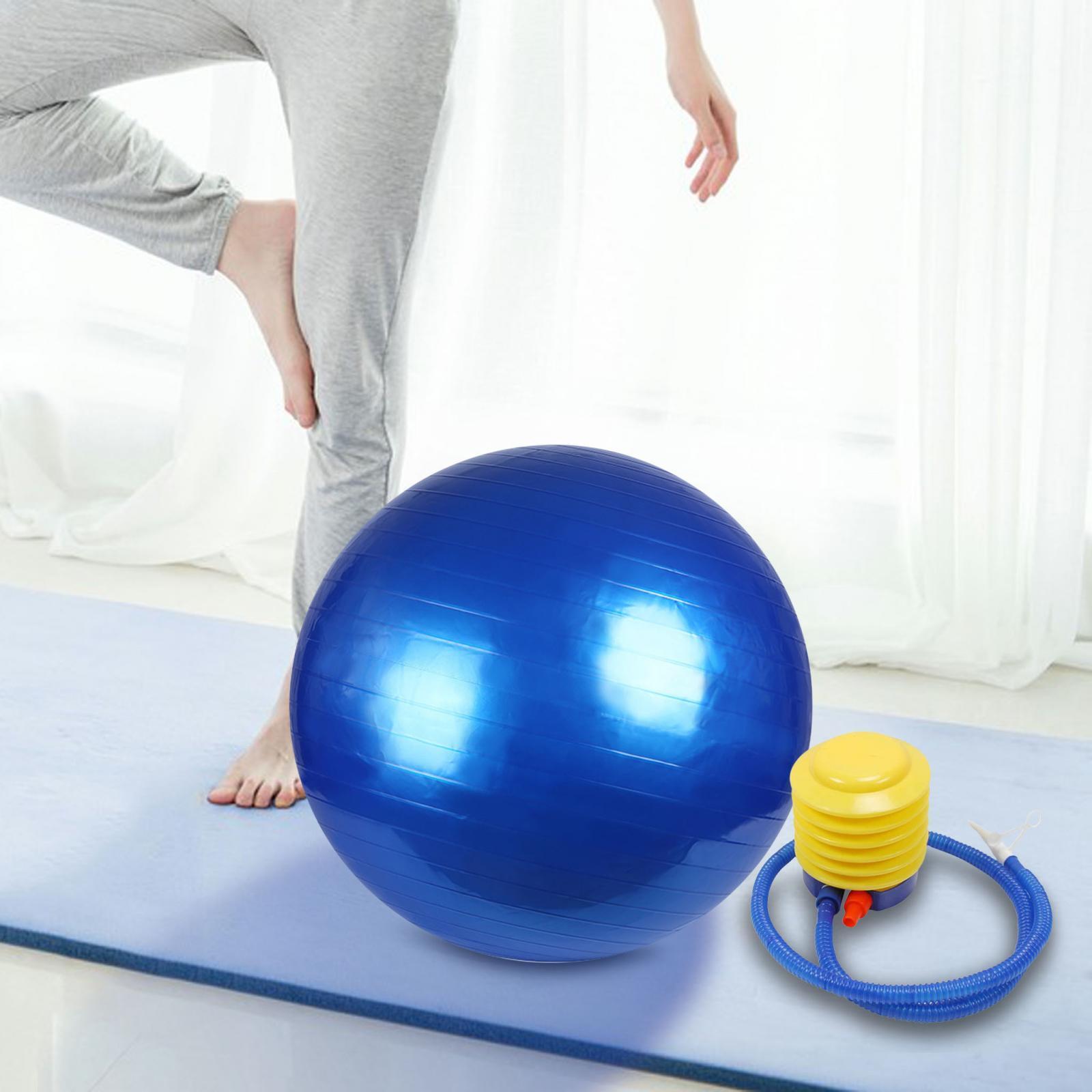 Balance Ball Chair Yoga Ball Anti Burst with Pump Heavy Duty Non Slip Stability Ball Pilates Ball for Woman, Gym, Home, Dance, Training