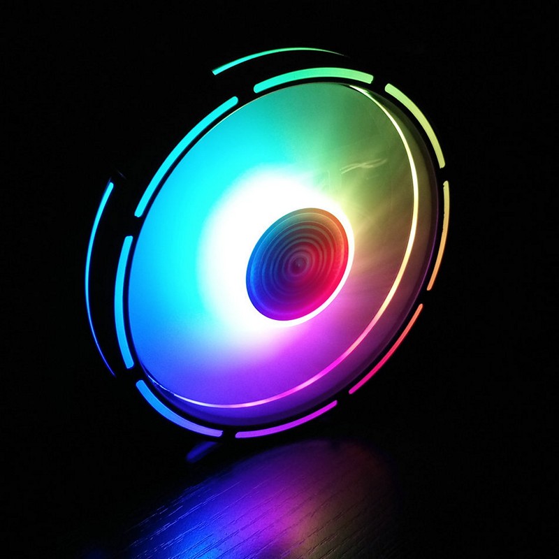 Combo 2 Quạt Led RGB Coolmoon Light wheel