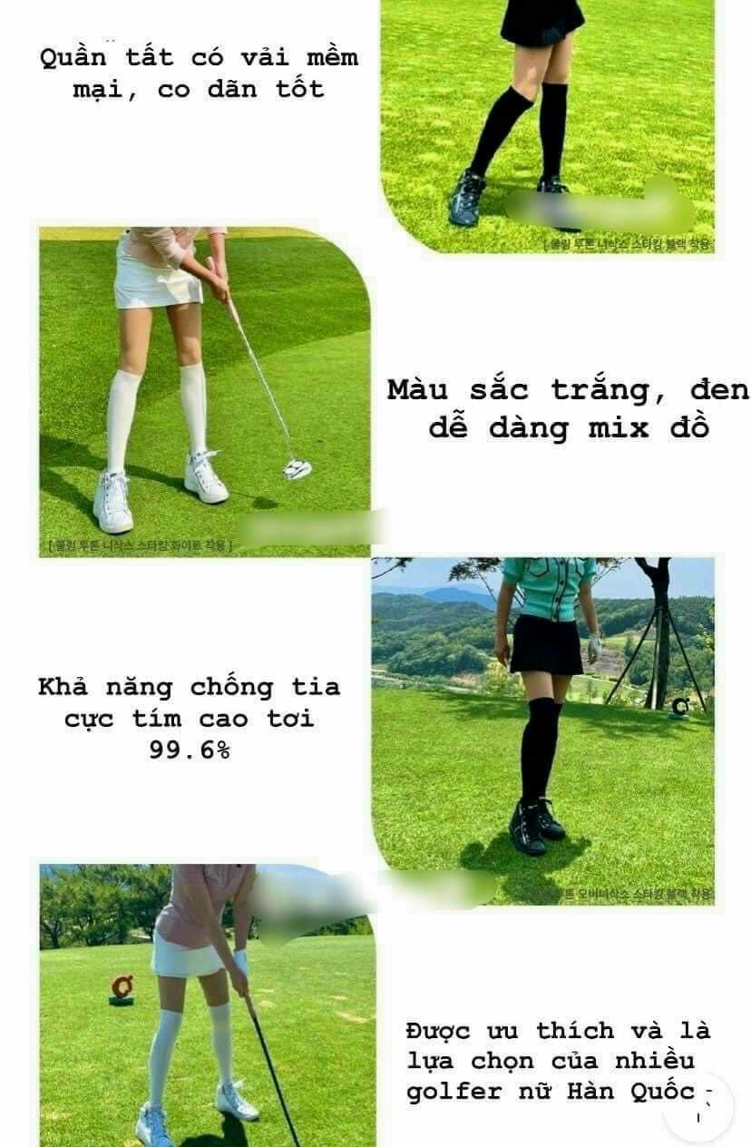 Quần tất golf Nữ chất đẹp mịn giữ nhiệt chống tia UV hiệu quả QT019