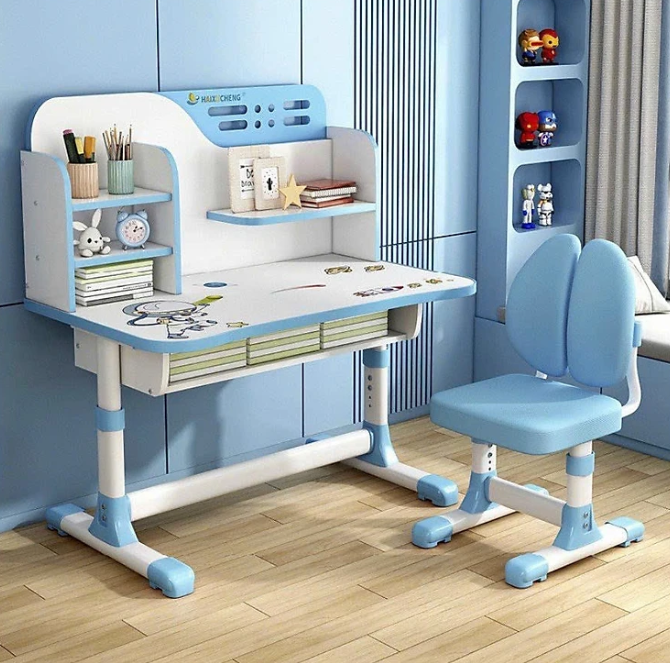 Bộ bàn ghế học sinh thông minh chống cận điều chỉnh cao thấp Tundo CTIRSSA01 ngang 80cm