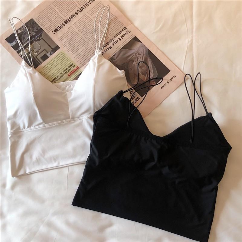 Áo 2 Dây CropTop Chất Su Lạnh, Siêu Đẹp, Siêu Chất 2S03