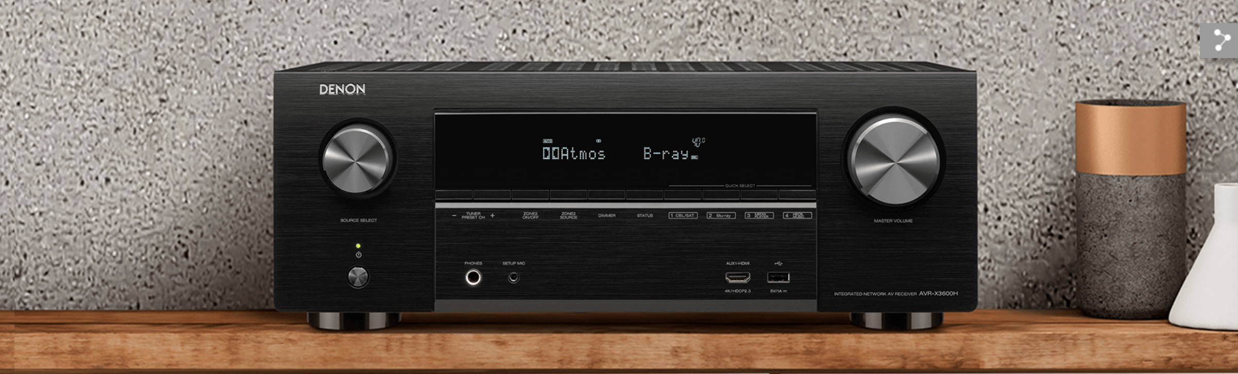 Ampli Cao Cấp Denon AVR-X3600H HÀNG CHÍNH HÃNG NEW 100%