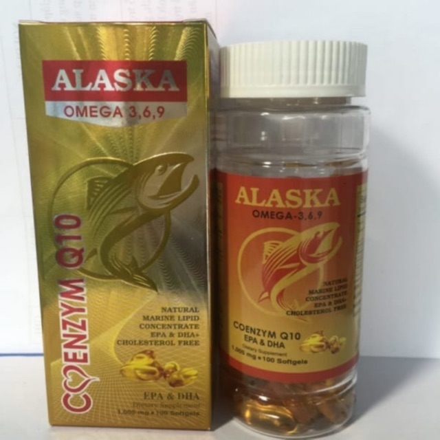 VIÊN UỐNG DẦU CÁ OMEGA 369 - TỐT CHO MẮT, TIM, NÃO - HỖ TRỢ ĐẸP DA - GIẢM NGUY CƠ MẮC BỆNH TIM MẠCH - DÙNG CHO MỌI ĐỐI TƯỢNG - ALASKA OMEGA 3,6,9 COENZYM Q10 - LỌ 100 VIÊN