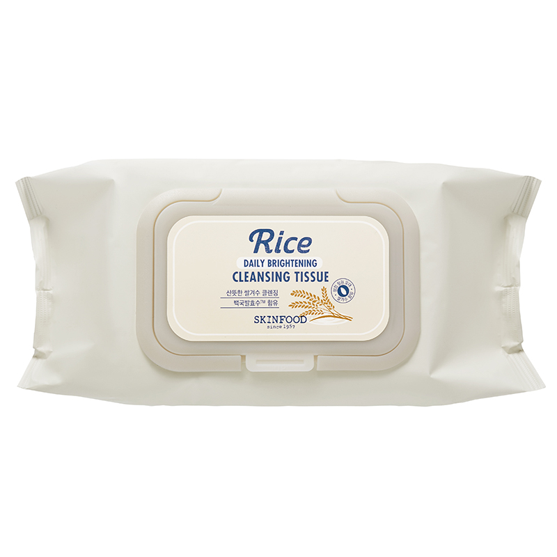 Khăn giấy tẩy trang RICE DAILY BRIGHTENING CLEANSING TISSUE