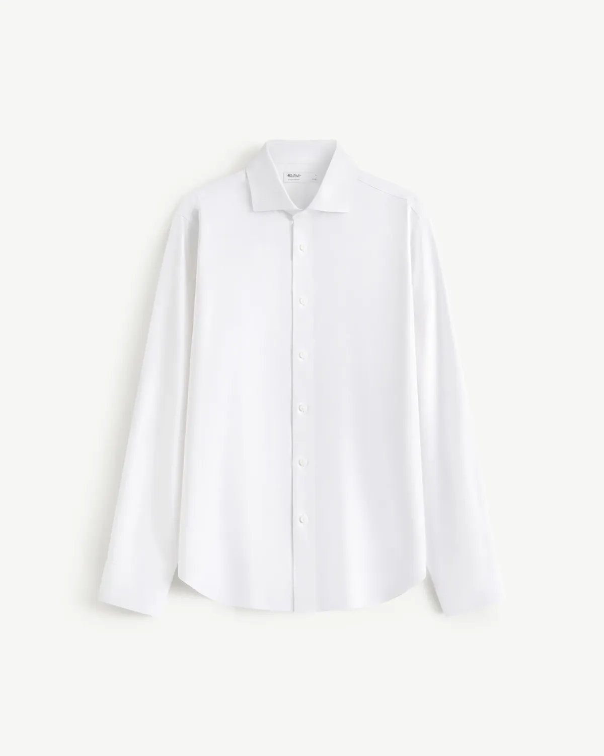 Áo sơ mi tay dài nam vải mềm mỏng gân chéo Form Fitted - ROUTINE 10F25SHL010