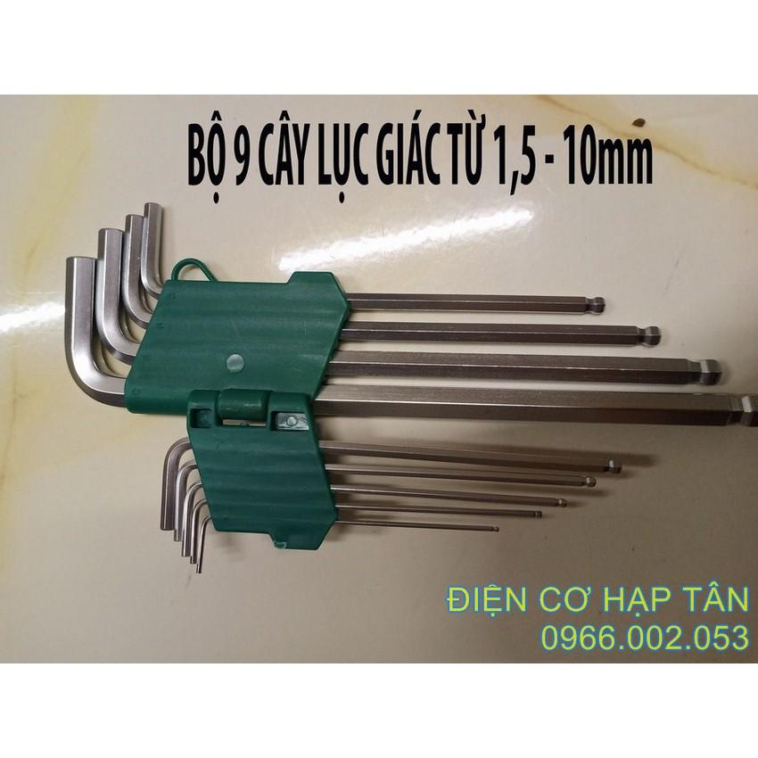 BỘ LỤC GIÁC 9 CÂY BERRLION LOẠI NGẮN THÉP KHÔNG GỈ