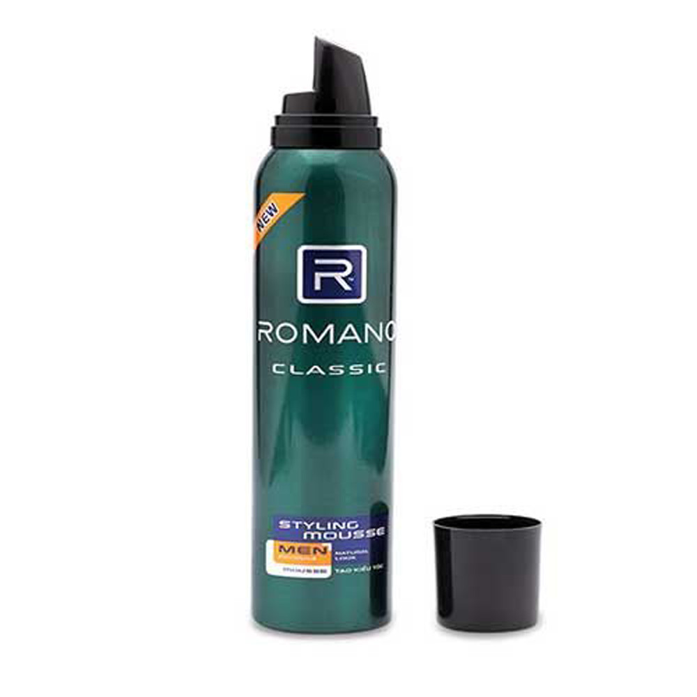 Mousse tạo kiểu tóc nam Romano Classic 175g