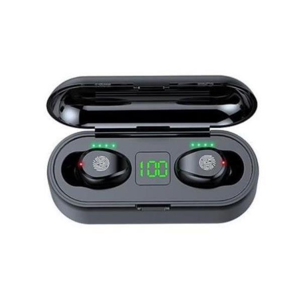 Tai nghe Bluetooth không dây 5.0 AMOI F9 nút cảm ứng không dây kèm sạc dự phòng chuyên Gaming dành cho iphone và android