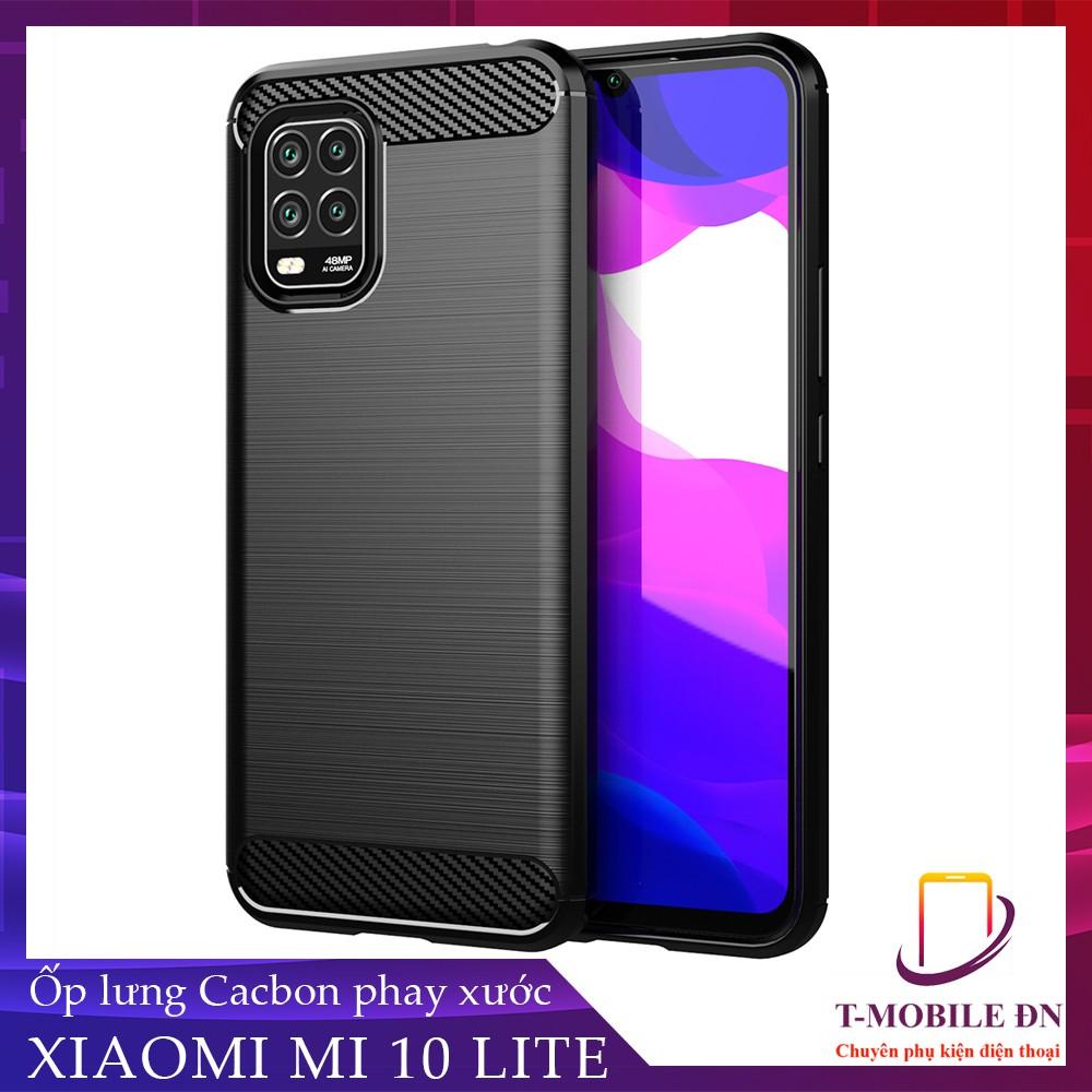 Ốp lưng cho Xiaomi Mi 10 10 Pro 10 Lite dẻo Carbon phay xước chống sốc chống vân tay