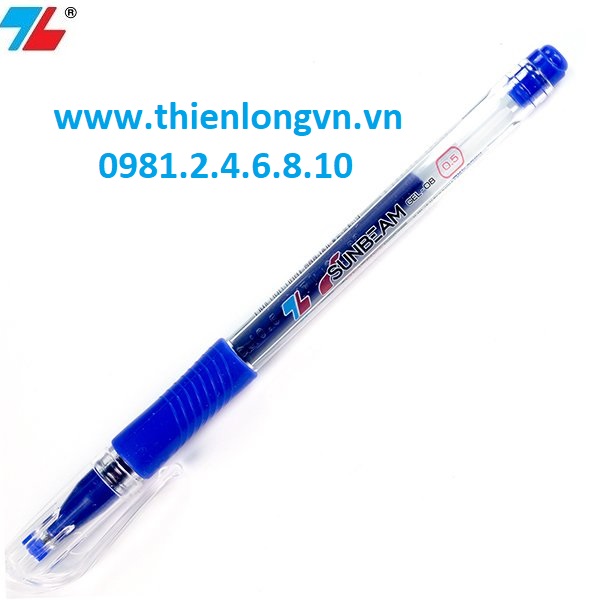 Combo 5 cây bút gel Thiên Long; GEL-08 màu xanh