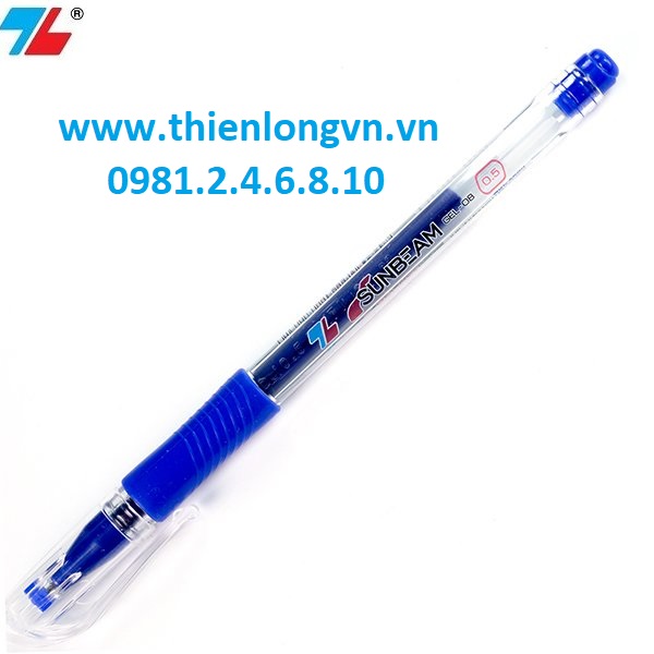 Hộp 20 cây bút gel - bút nước 0.5mm Thiên Long; GEL-08 màu xanh