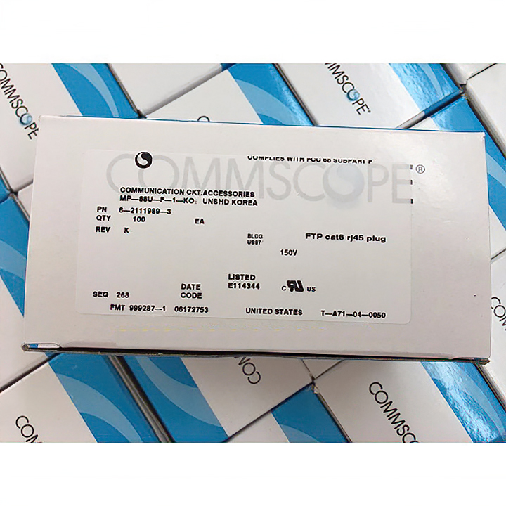 Hạt mạng rj45 cat6 Commscope P/N:6-2111-989 - Hàng chính hãng