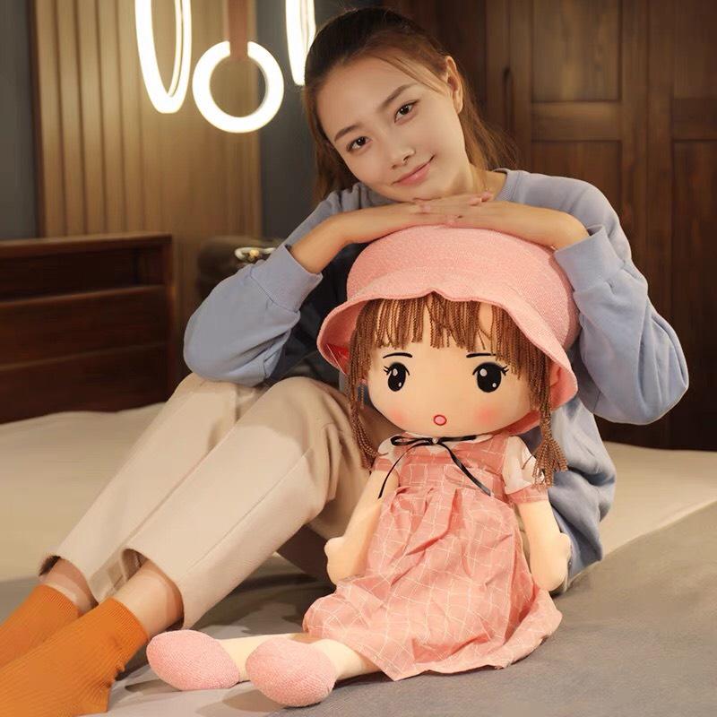 Búp bê váy caro dễ thương cho bé gái