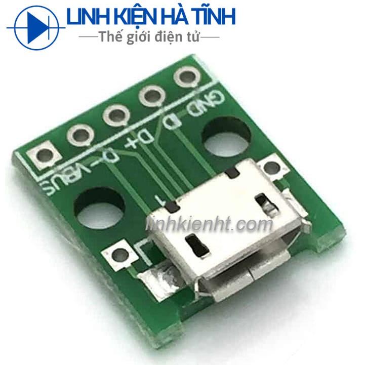 MẠCH HÀN CHÂN MICRO USB MẠCH MICRO USB TO DIP