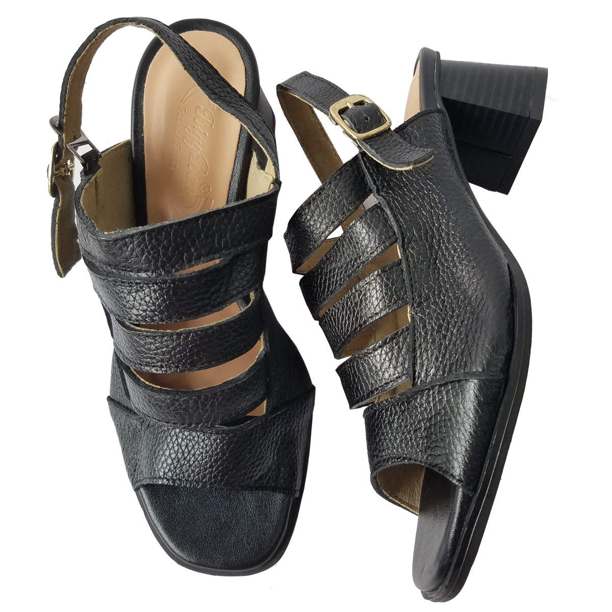 Giày Sandal Cao Gót Da Bò BIGGBEN Cao 5 Phân SDCG149