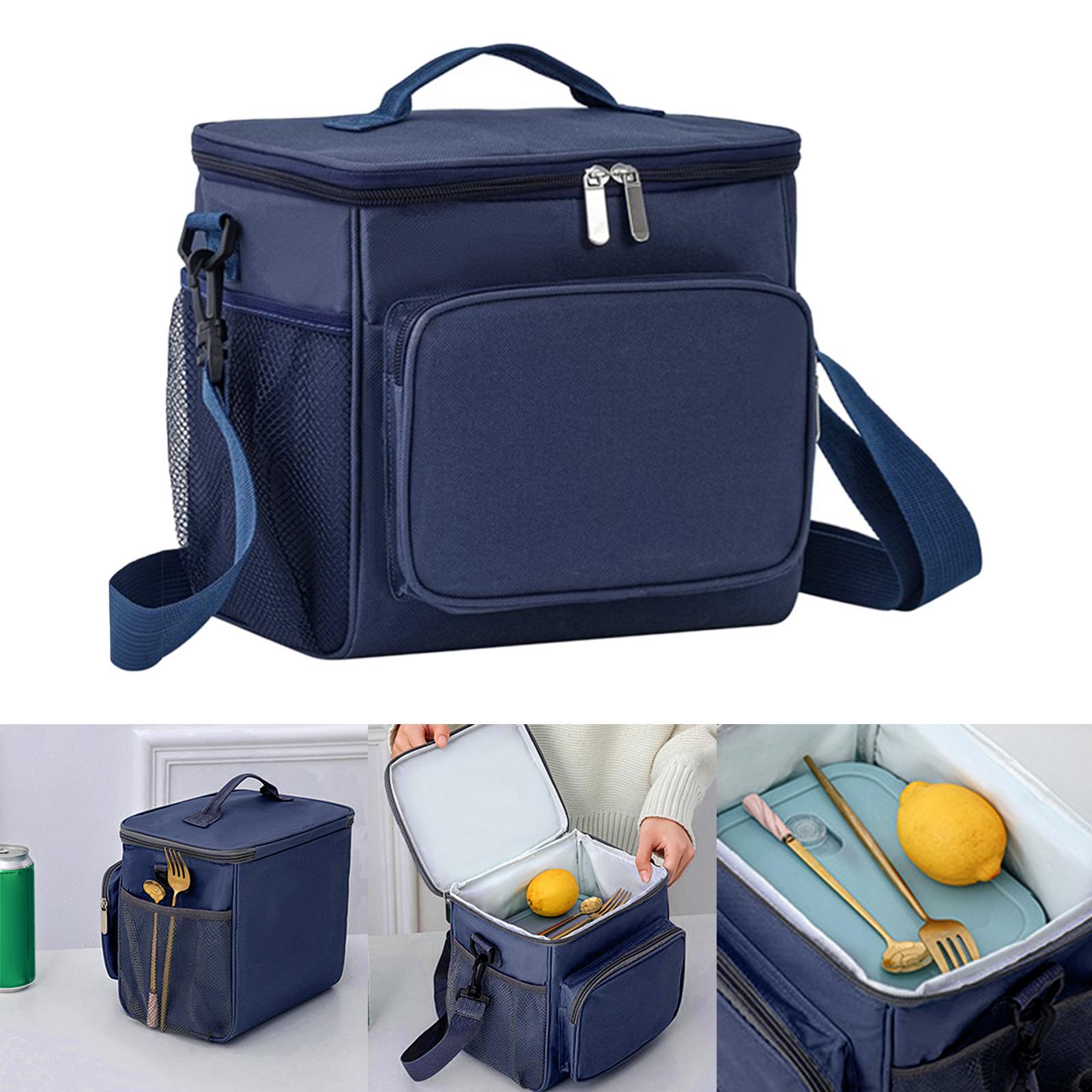 Insulated Lunch Bag Lunch Boxes Thermal Lunch Container with Adjustable Shoulder Strap for Work Beach