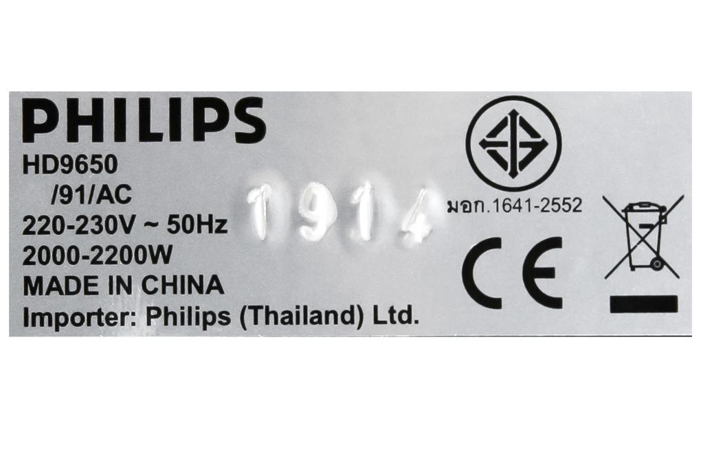 Nồi chiên không dầu Philips HD9650 - Hàng chính hãng