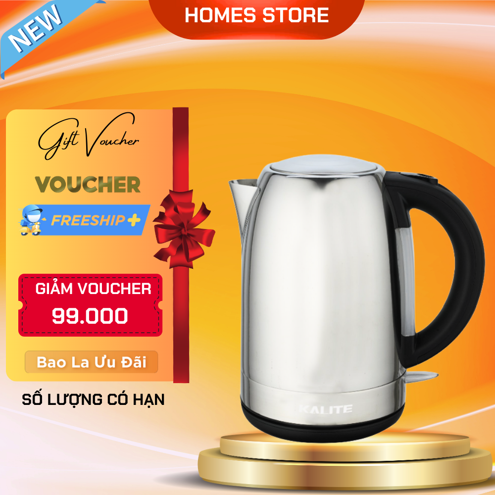 Ấm Siêu Tốc Kalite KL-301 Thương Hiệu Úc Dung Tích 1.7L Công Suất 1850W - Hàng Chính Hãng