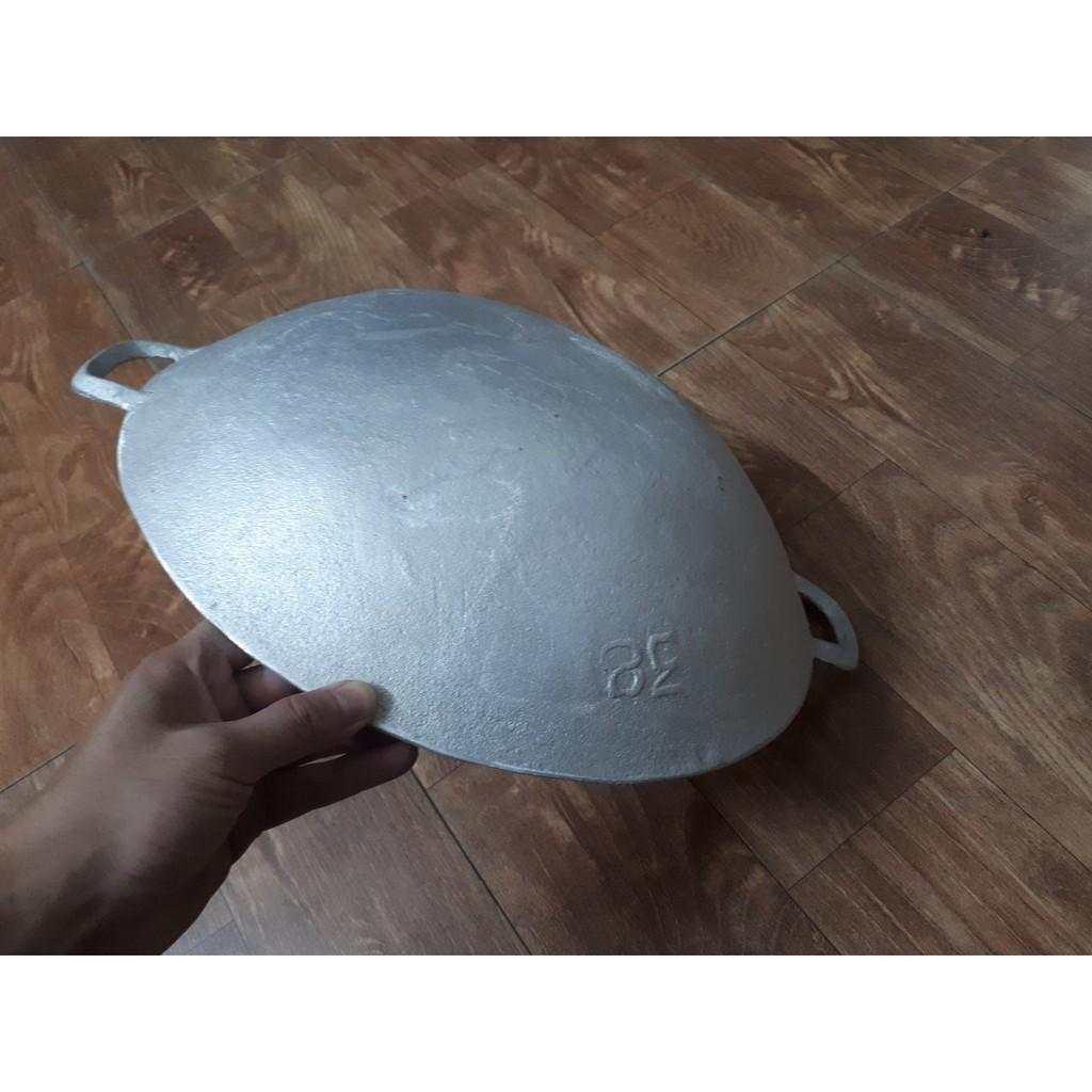 Chảo gang đáy võng size 38cm - chiên cơm, xào nấu thức ăn