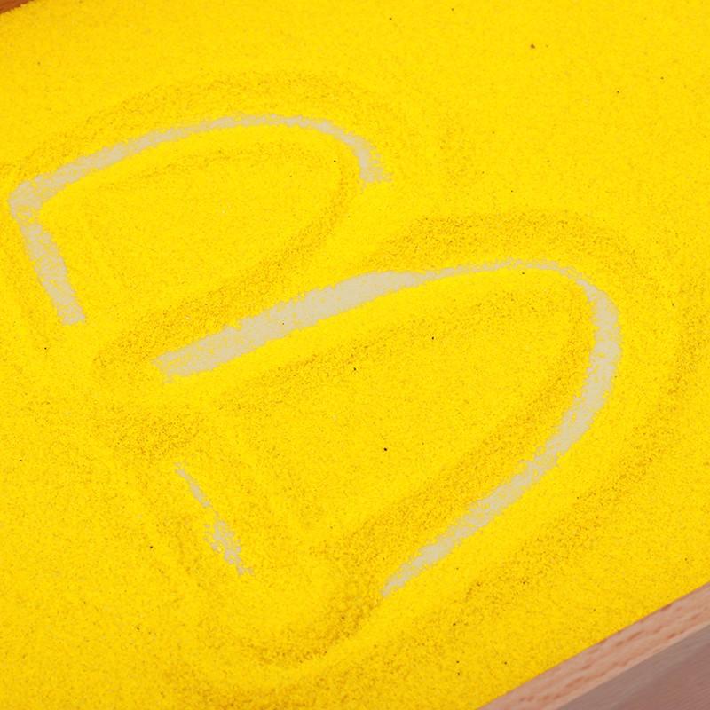 Khay cát viết chữ Montessori (Sandpaper Letter Tracing Tray)