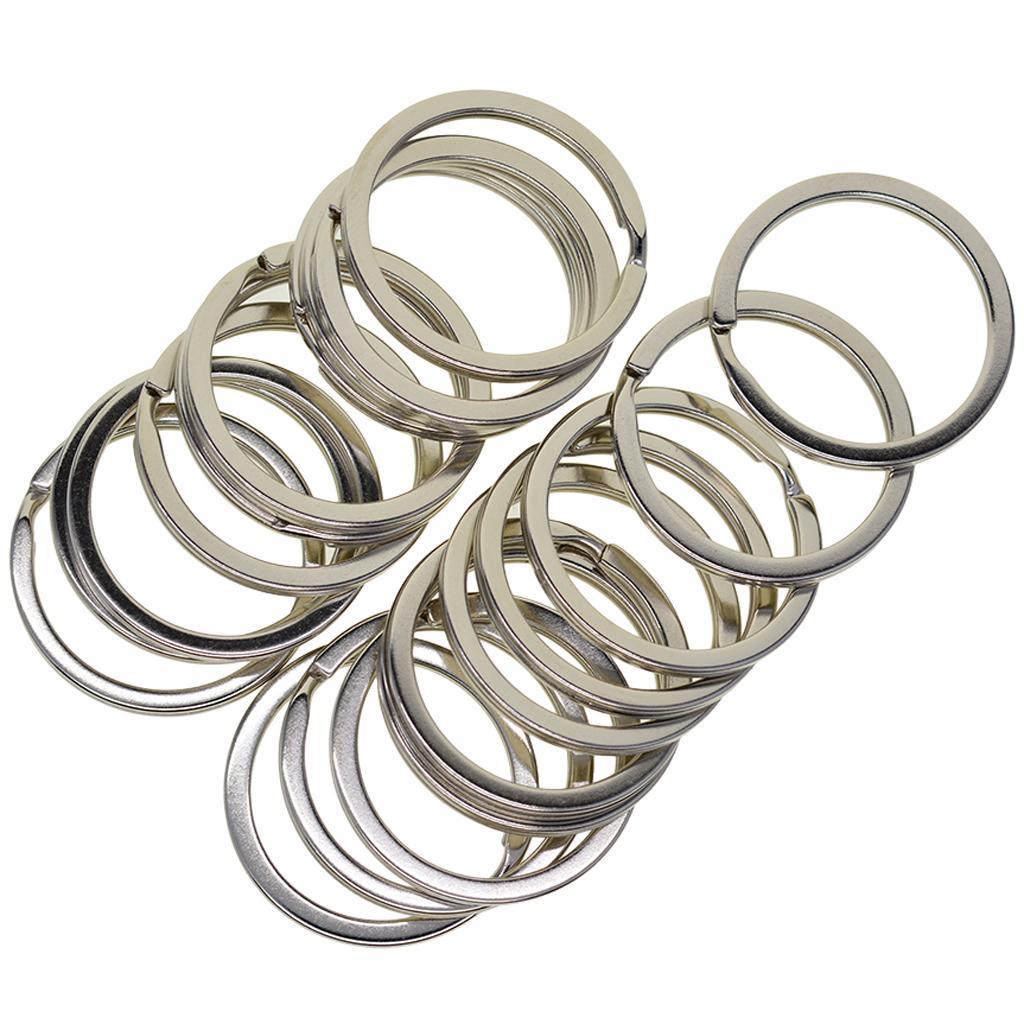 Various Split Key Rings Keys  Charms Clasp flat round circle clip 1