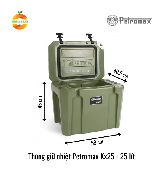 Thùng giữ nhiệt Petromax KX25 KX50 (25 LÍT VÀ 50 LÍT)