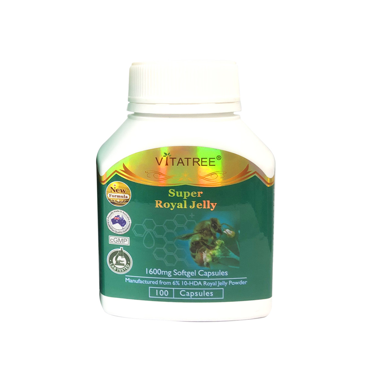 Thực phẩm bảo vệ sức khỏe Úc - Viên uống sữa ong chúa VITATREE Super Royal Jelly 1600mg 365 viên - Hàng Chính Hãng