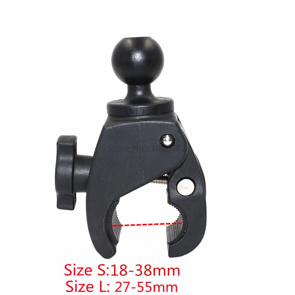 Jadkinsta 18-55mm Siêu Kẹp 1 inch Ballhead cho Tay Lái Xe Đạp Xe Máy Thanh Ray Kẹp cho GoPro