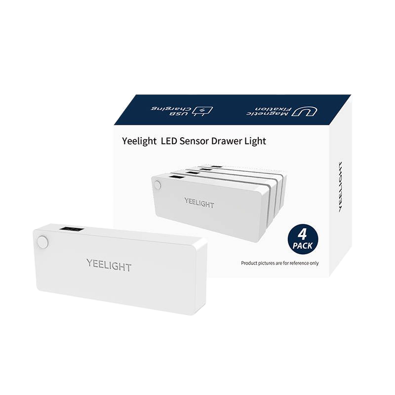 SET 4 ĐÈN CẢM BIẾN DÁN TỦ/ NGĂN KÉO YEELIGHT - PIN SẠC LÊN ĐẾN 2-4 THÁNG - HÀNG CHÍNH HÃNG