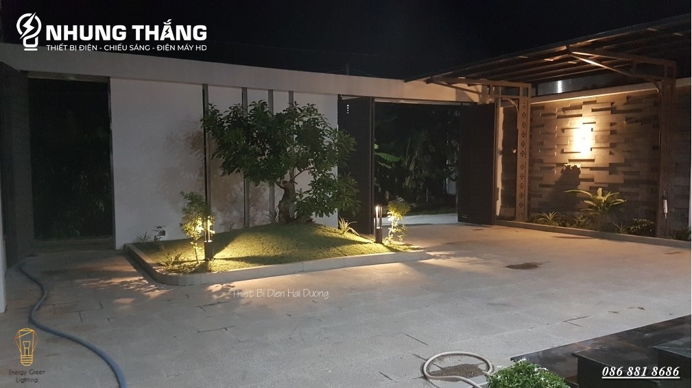 Đèn Sân Vườn Trụ Cột Chiếu Sáng Lối Đi DSV-816 60cm - Led Siêu Sáng - Ánh Sáng Vàng - Có Video