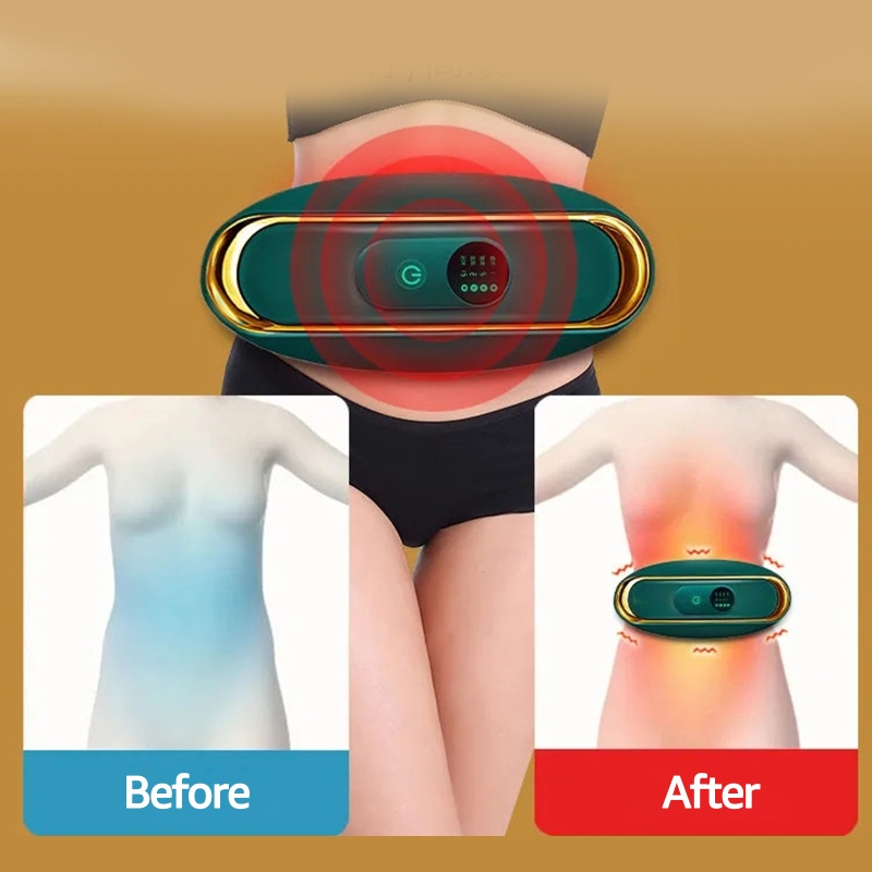 (MỚI) Đai rung massage MX8, Máy massage rung nóng giảm bụng toàn thân cao câp cho vòng eo thon gọn hiệu quả